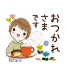 普通に大人女子 もう秋ですね  (秋編)（個別スタンプ：14）