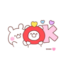 大好きな❤へ送る「サイズいろいろ」（個別スタンプ：2）