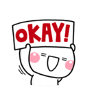 LINEの定番♡公認コラボのしろまるスタンプ（個別スタンプ：5）