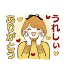 ふんわりリボンちゃん 5 ♡ ほっこり秋（個別スタンプ：9）