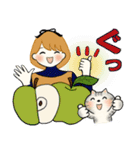 ふんわりリボンちゃん 5 ♡ ほっこり秋（個別スタンプ：17）