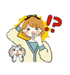 ふんわりリボンちゃん 5 ♡ ほっこり秋（個別スタンプ：21）