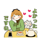 ふんわりリボンちゃん 5 ♡ ほっこり秋（個別スタンプ：27）