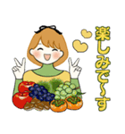 ふんわりリボンちゃん 5 ♡ ほっこり秋（個別スタンプ：35）