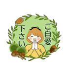 ふんわりリボンちゃん 5 ♡ ほっこり秋（個別スタンプ：37）