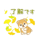 赤ちゃん豆柴の秋（個別スタンプ：18）