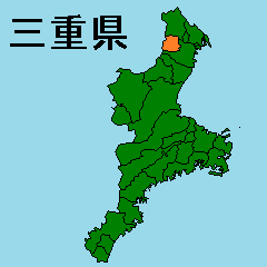 [LINEスタンプ] 拡大する三重県の市町村地図 その2