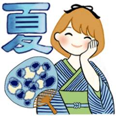 [LINEスタンプ] ふんわりリボンちゃん 3♡夏の気づかい編