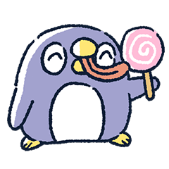 [LINEスタンプ] なにか伝えたいペンギン7