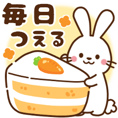 [LINEスタンプ] うさぎ♡毎日使える言葉
