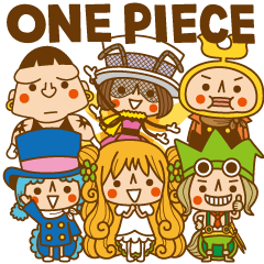 [LINEスタンプ] ONE PIECE ✖ toodle doodle トンタッタ王国