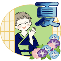 [LINEスタンプ] ベビーフェイスシニアちゃん6☆夏の気遣いの画像（メイン）