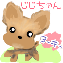 [LINEスタンプ] ヨーキーじじちゃん