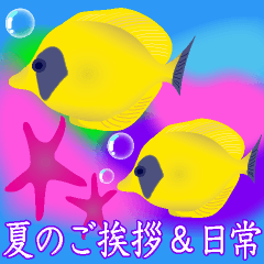 [LINEスタンプ] 飛びだす！！夏のご挨拶＆日常