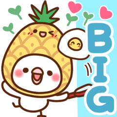 [LINEスタンプ] 毎日しろちゃん18♥BIG