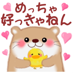 [LINEスタンプ] 関西弁のかわうそさん