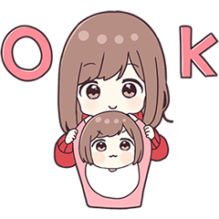 [LINEスタンプ] ジャージちゃん18（withベビーちゃん）