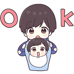 [LINEスタンプ] ジャージ君18（withベビー君）
